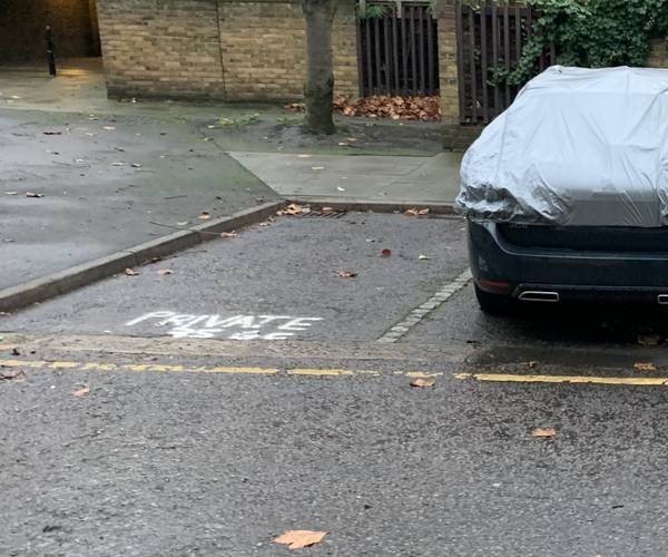 Parking space on Garrick Close, SW18