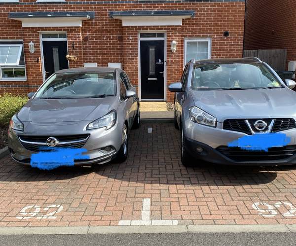 Parking on Braddock Court, RG21