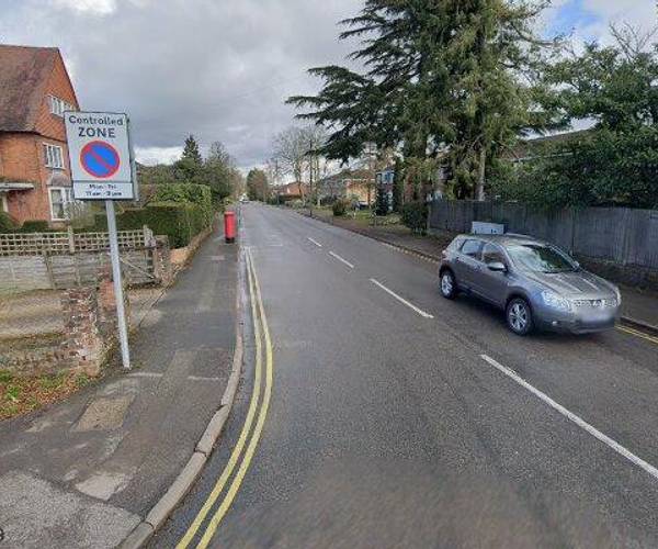 Parking on Sheerwater Road, KT14