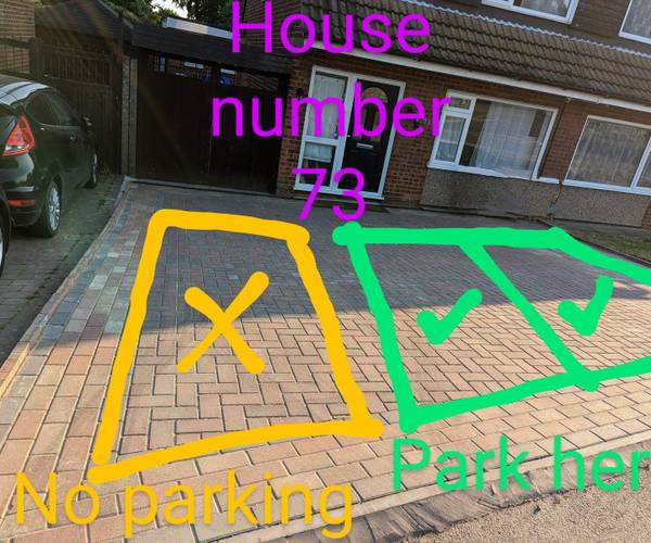 Parking on Ketton Close, LU2
