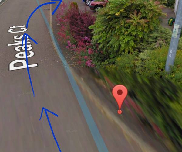 Parking on Peaks Court, PE29