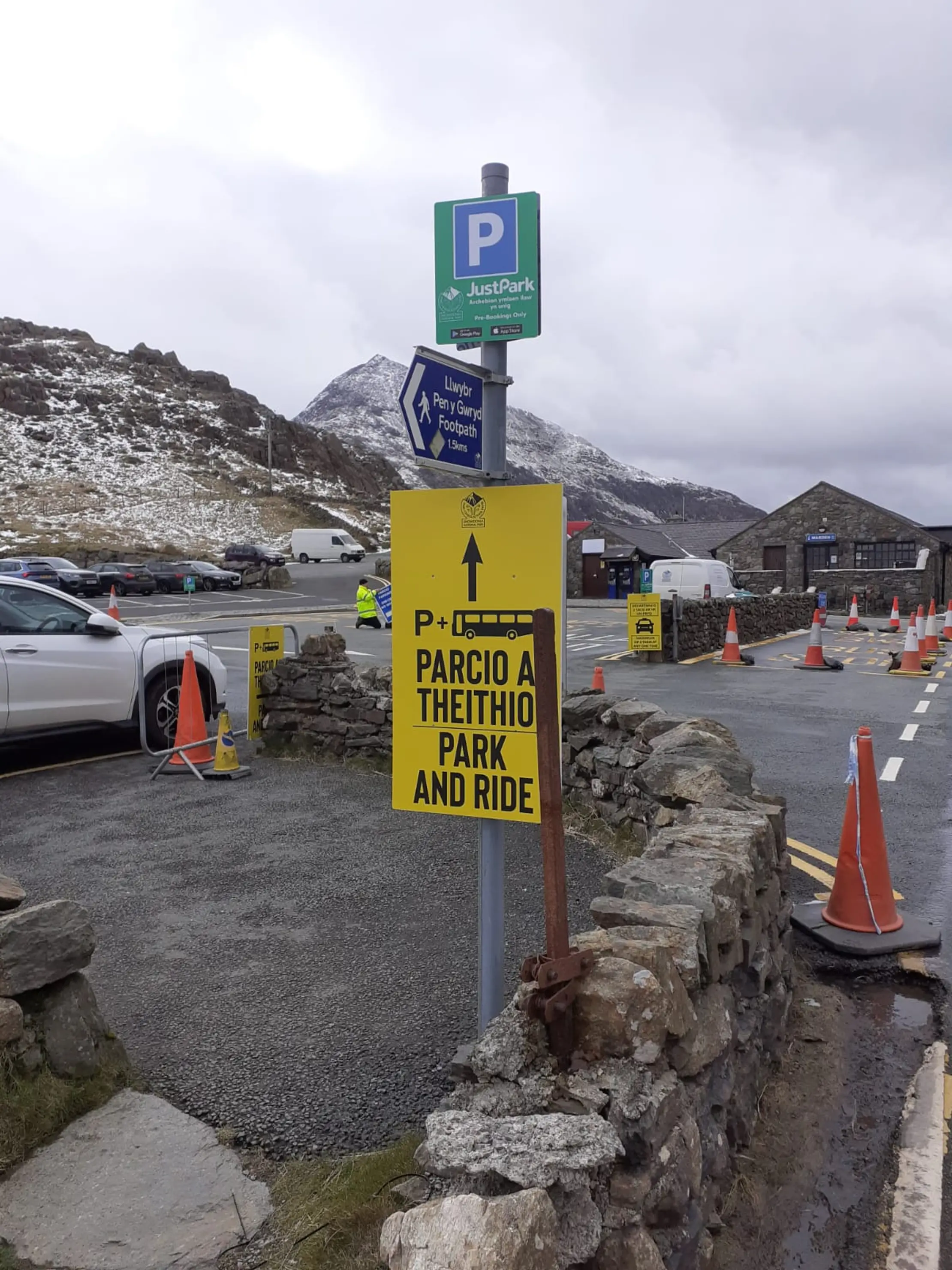 Snowdonia National Park use JustPark pre-book system help control visitor numbers in their busiest car park