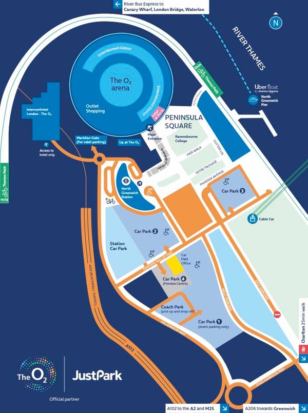 Official Parking at The O2